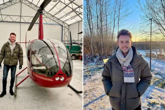 A former volleyball player who gave up sport to become a pilot has died after his helicopter vanished from radar and smashed into a Polish mountainside - aged just 30.