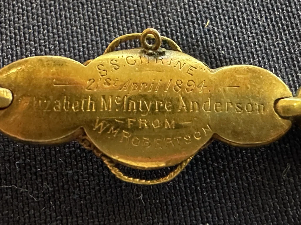 Rare 130-year-old SS Citrine brooch discovered at a vintage valuation event reveals a remarkable link to Scotland's maritime history and the doomed steamship's tragic fate