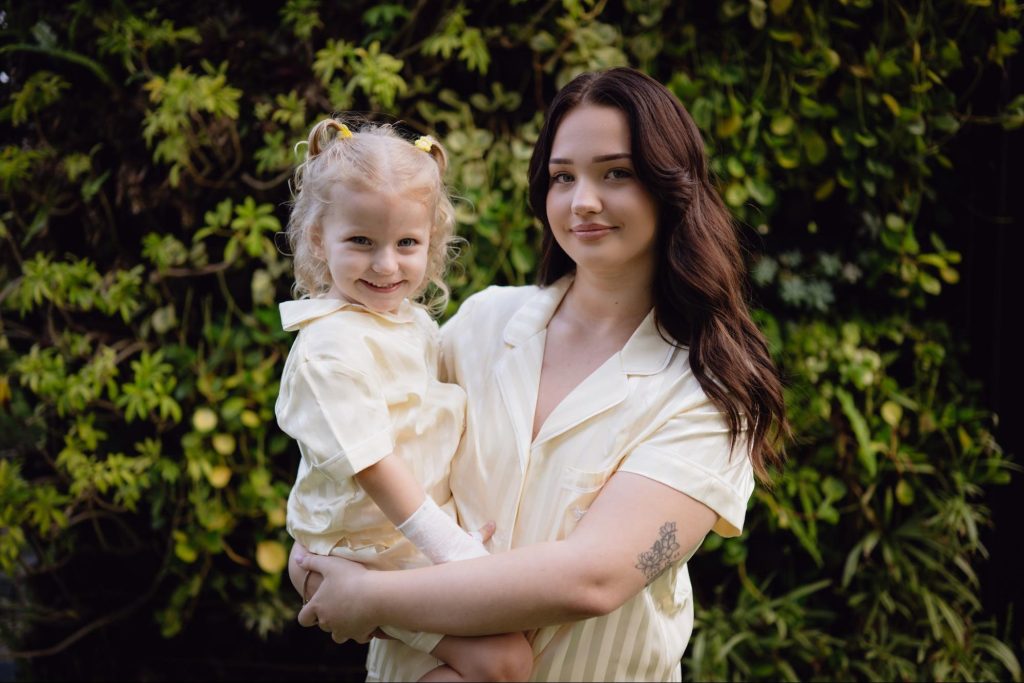 A mum who thought her toddler's bloated tummy was constipation learned it was rare kidney cancer three hours after a GP visit - surgeons had never seen anything like it.