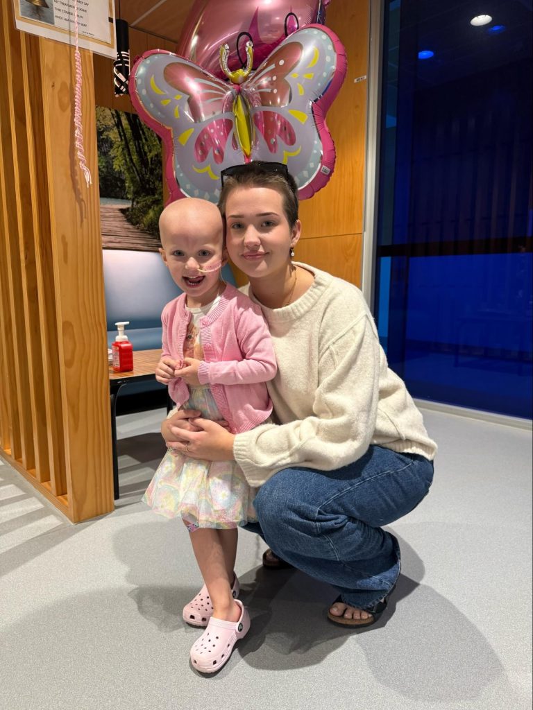 A mum who thought her toddler's bloated tummy was constipation learned it was rare kidney cancer three hours after a GP visit - surgeons had never seen anything like it.