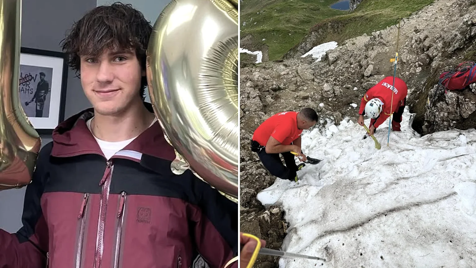 A British teenager who vanished in Romania's Bucegi Mountains last November remains missing as rescuers dig through three metres of snow in a fresh search operation.
