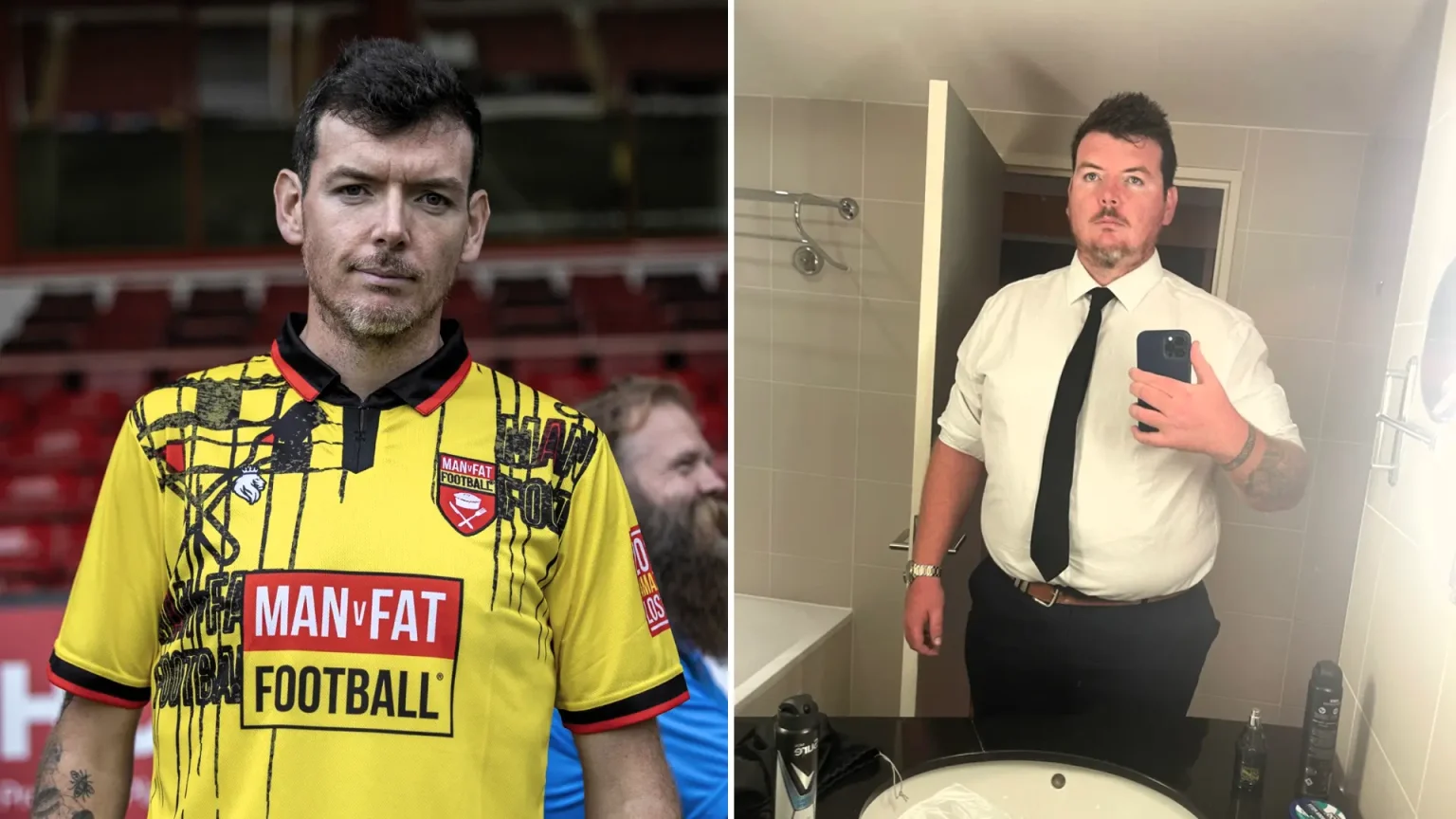 A dad who scoffed McDonald's McMuffins and Tesco meal deals almost every day has shed an incredible 11 stone in just two years by overhauling his diet and joining a football weight loss programme.