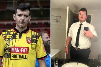 A dad who scoffed McDonald's McMuffins and Tesco meal deals almost every day has shed an incredible 11 stone in just two years by overhauling his diet and joining a football weight loss programme.