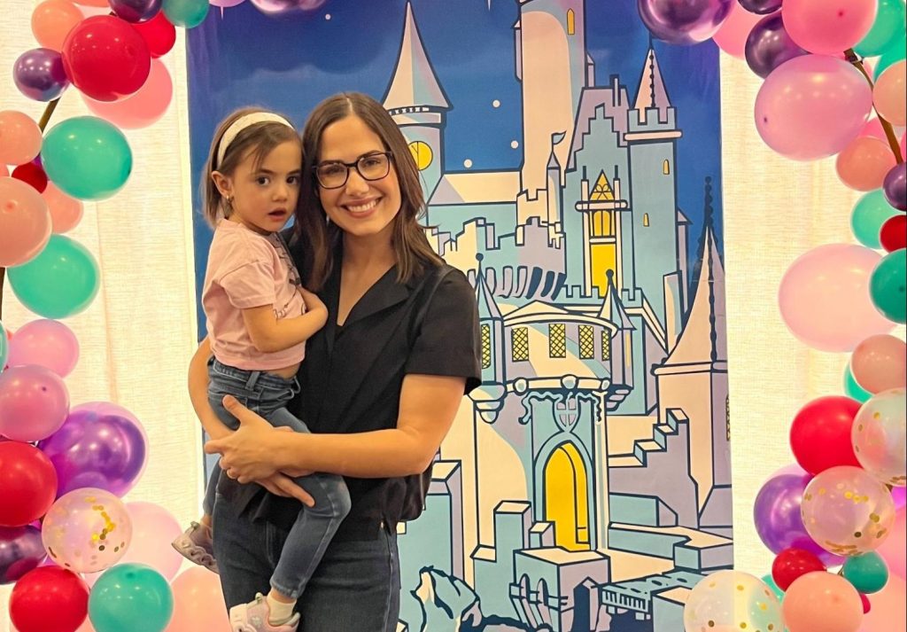 A mum diagnosed with a rare deadly breast cancer while pregnant feared she wouldn't see her kids grow up - but baby Naomi arrived healthy and she is now cancer-free.