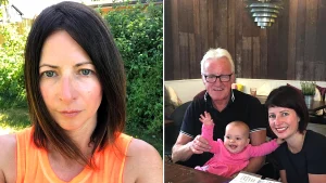 Emma McCaffrey was caught between raising two daughters and watching her dad disappear to dementia - the sandwich carer reveals the impossible balancing act she faced.