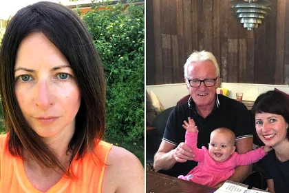 Emma McCaffrey was caught between raising two daughters and watching her dad disappear to dementia - the sandwich carer reveals the impossible balancing act she faced.
