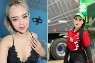 A Thai influencer with 245,000 TikTok fans was shot dead by her jealous ex while on a video call to her new boyfriend, as her young son sat in a car just metres away.
