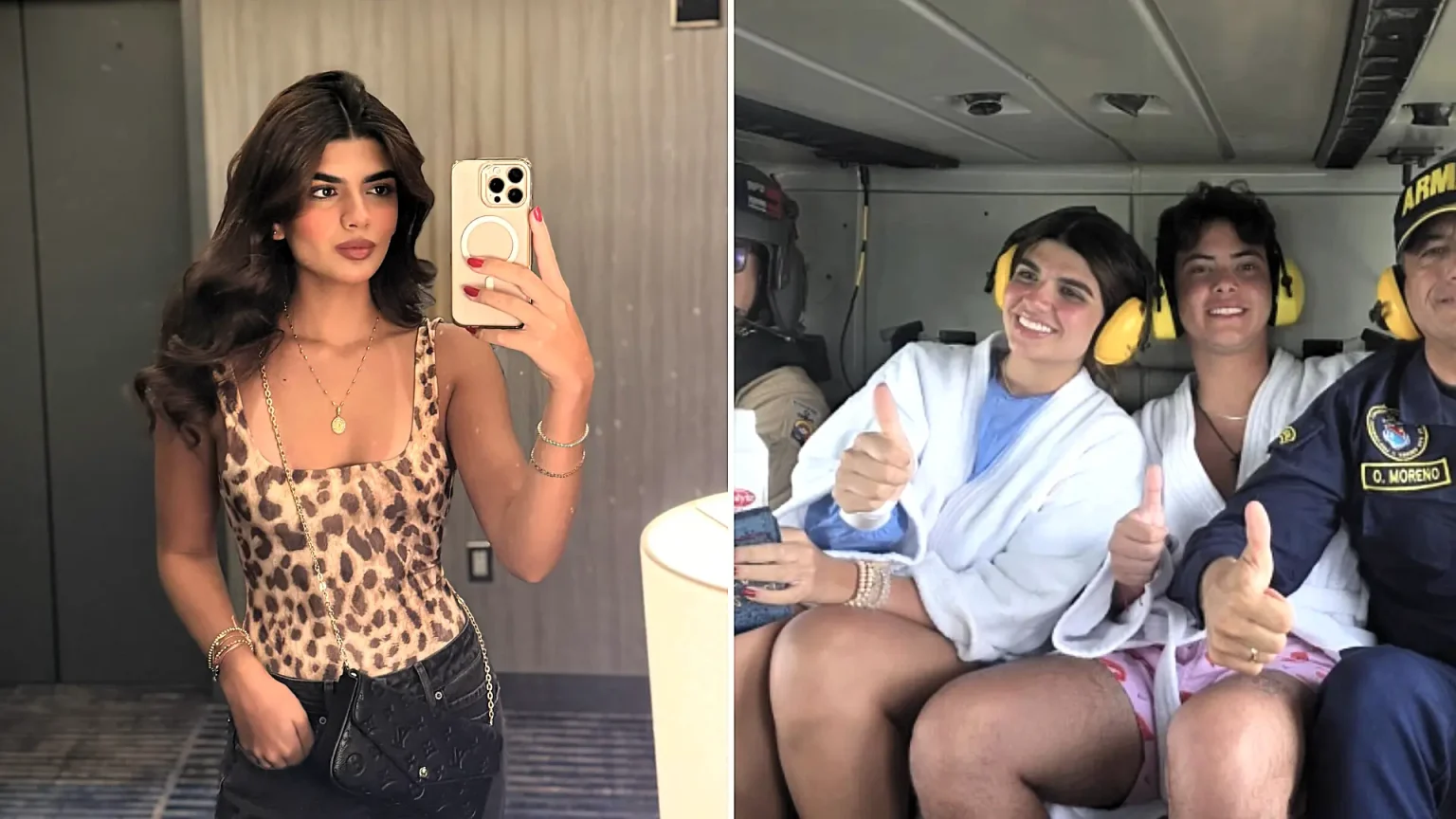 Influencer Luciana Dangond Farah spent 20 terrifying hours drifting at sea after her rented jet ski ran out of fuel off the coast of Colombia.