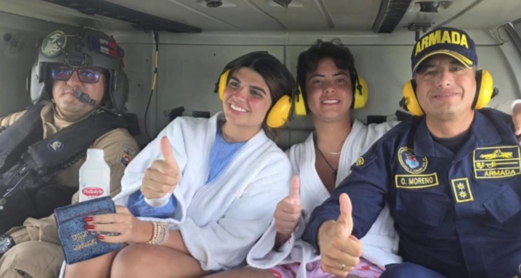 Influencer Luciana Dangond Farah spent 20 terrifying hours drifting at sea after her rented jet ski ran out of fuel off the coast of Colombia.