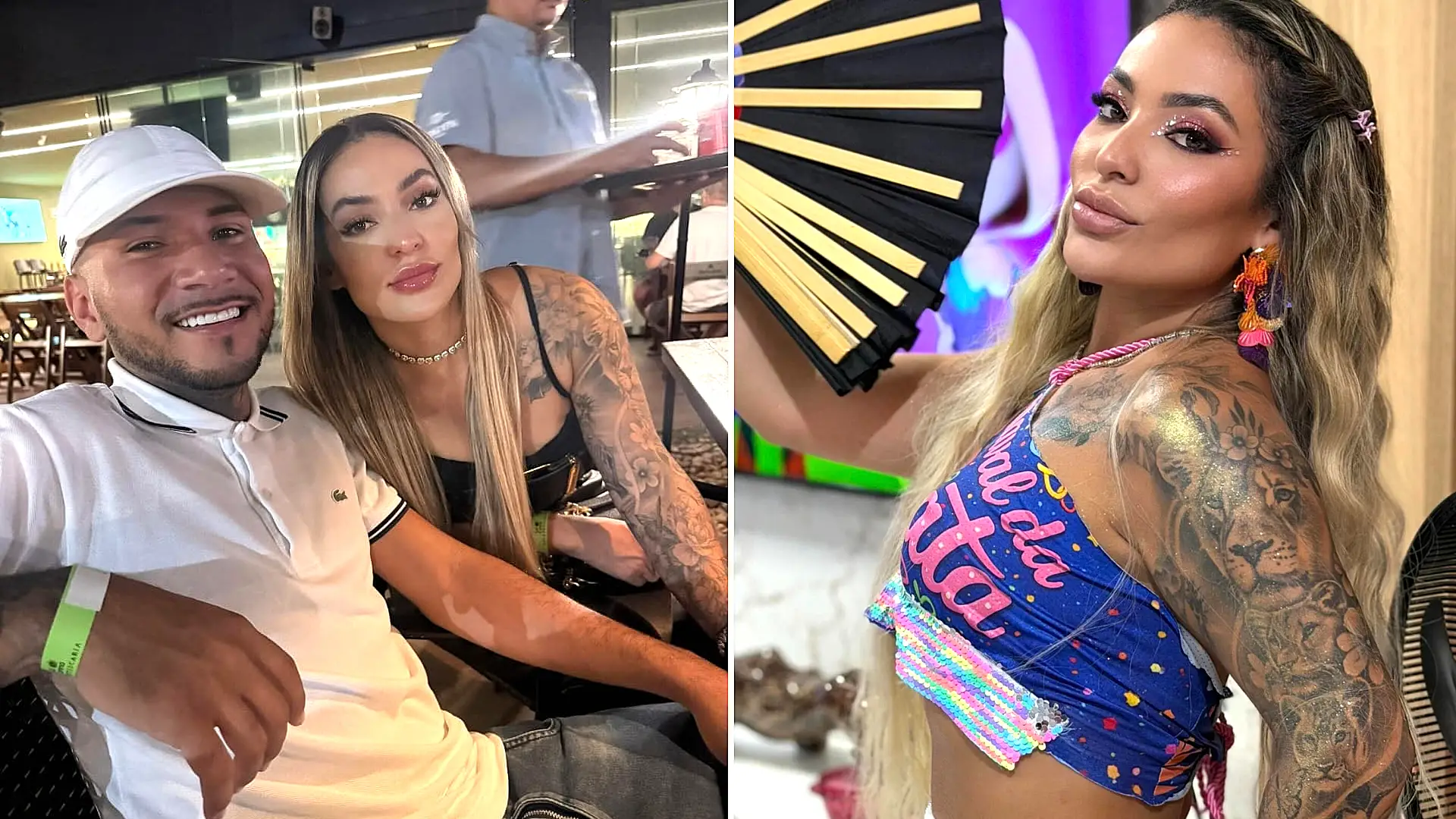 A Brazilian influencer's boyfriend died after taking six bullets to shield her from a drive-by shooting that police have linked to a bitter feud with a rival influencer.
