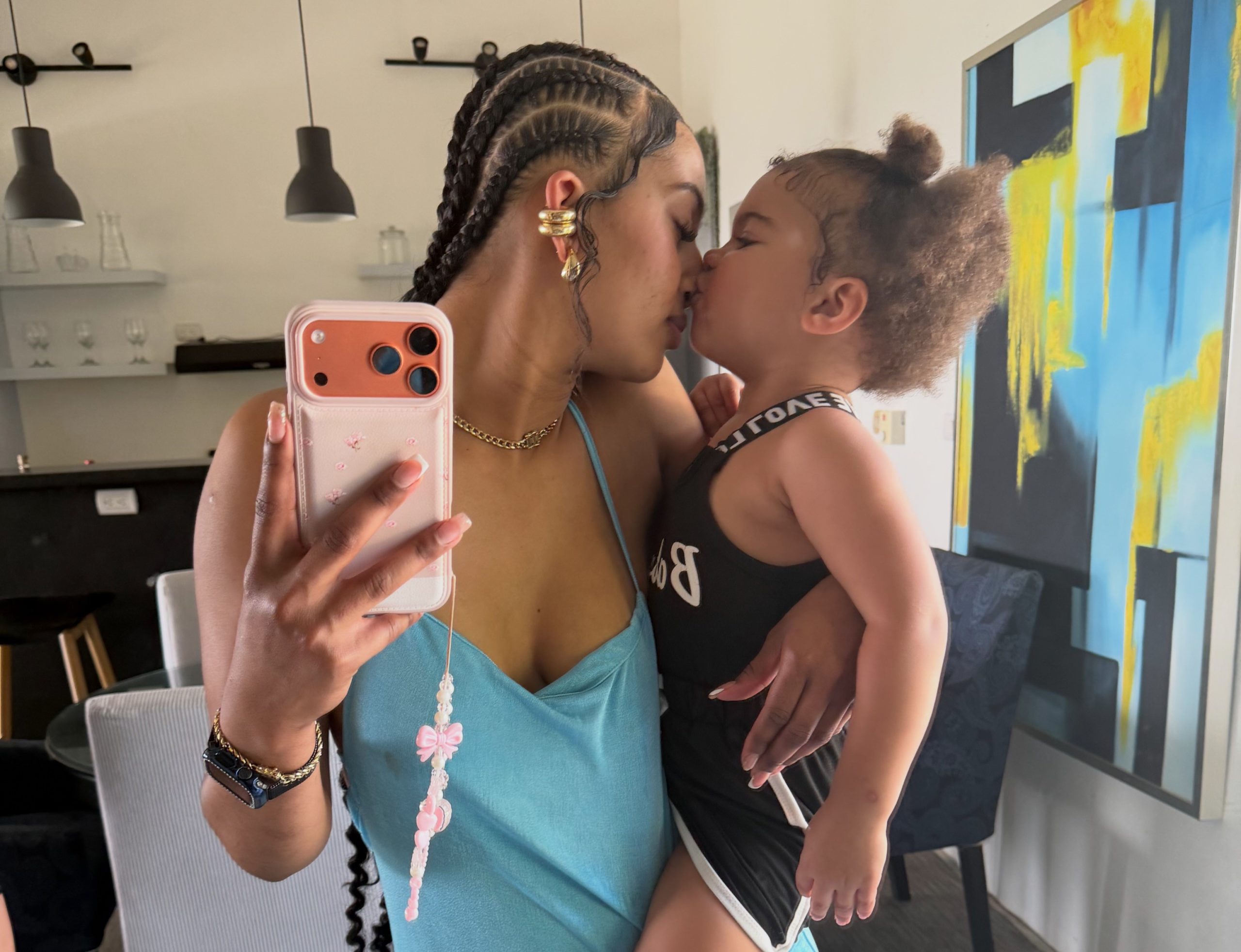 Influencer's three-year-old daughter Amanda Michelle tragically dies on family holiday after reportedly following a cat outside and falling into a swimming pool.