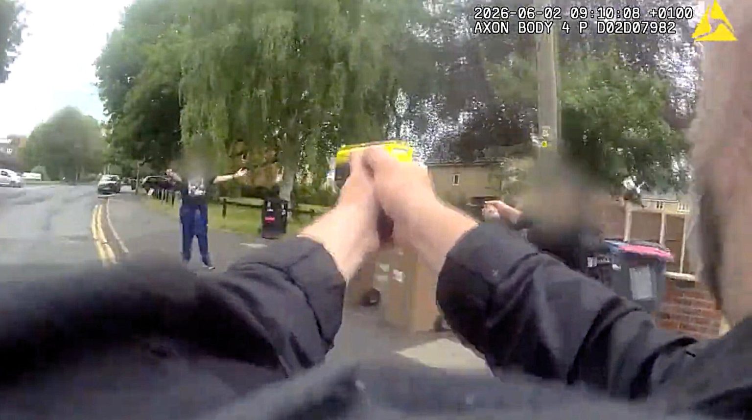 A 60-year-old knife-wielding suspect was brought down in a Salford street after Greater Manchester Police deployed their new Taser 10 device for the very first time.