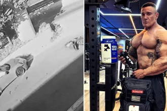 Bodybuilder influencer Fabio Giga - boasting 3.7 million Instagram fans - smashed his Porsche 911 into two motorbikes and two cars, with one motorbike split clean in two.
