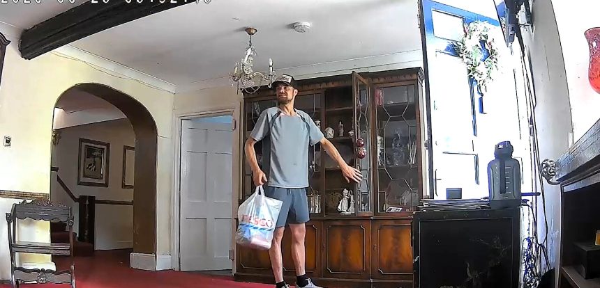 A brazen thief stole £3,000 worth of tools in under two minutes by casually walking into a Kent tradesman's garage - leaving him with just a set of trowels after 21 years of work.