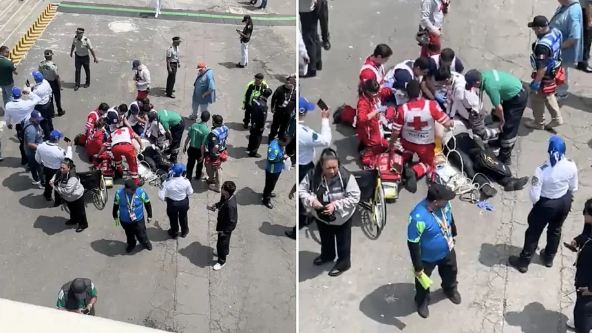 An 81-year-old German fan died outside the Azteca Stadium after suffering a heart attack just hours before the World Cup opening match between Mexico and South Africa.