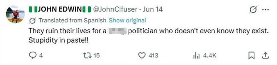 Social media comment on the post of A fire breather's face was engulfed in a fireball at a Colombian political rally - terrified onlookers rushed in to smother the flames before he was rushed to hospital.