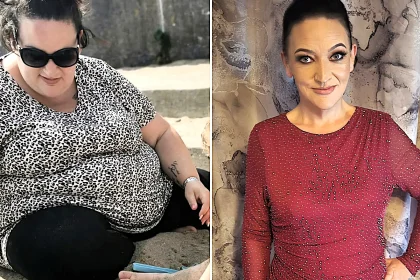 A mum who weighed 25 stone and dreaded the school run has lost over 14 stone without exercise - ditching daily sausage rolls and takeaways that cost her £6,200 a year.