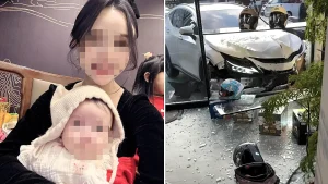 A mummy influencer who documented years of IVF to have her "miracle" daughter allegedly crashed her car with the toddler inside while high on a drug known as the zombie drug.
