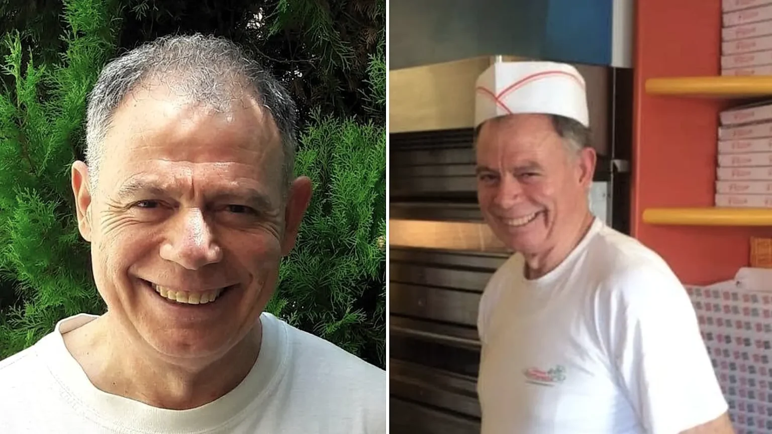 Italian pizza chef Raffaele Stipa was stabbed to death by a regular customer who allegedly demanded a free pizza, with his sister hurt defending him.