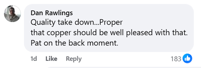 Social media comment on the post of A plain clothes police officer has been praised after rugby tackling a wanted man off his bike in a crowded Cambridge city centre, with the fugitive now charged with several offences.