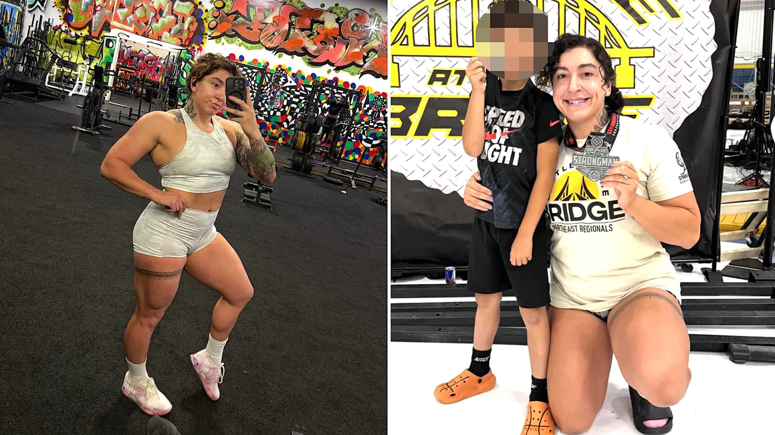 A powerlifter who qualified for a major competition just two days earlier has been killed in a suspected murder-suicide, leaving behind a seven-year-old son and a devastated gym community.