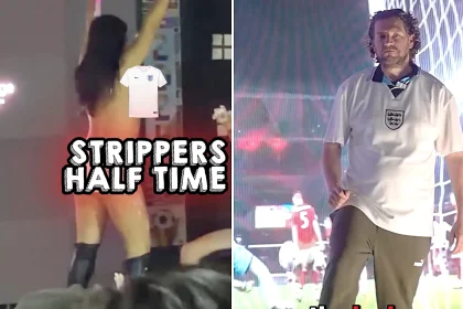 A Yorkshire pub is pulling in England fans with strippers at half-time and free hot dogs during every group-stage match - and promises the Ghana game is "going up another level".