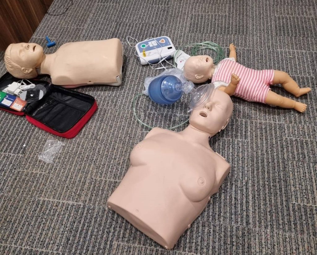 CPR experts are urging Brits to ditch their embarrassment and remove a woman's bra to save her life - with one red-faced trainee looking like he was defusing a bomb.