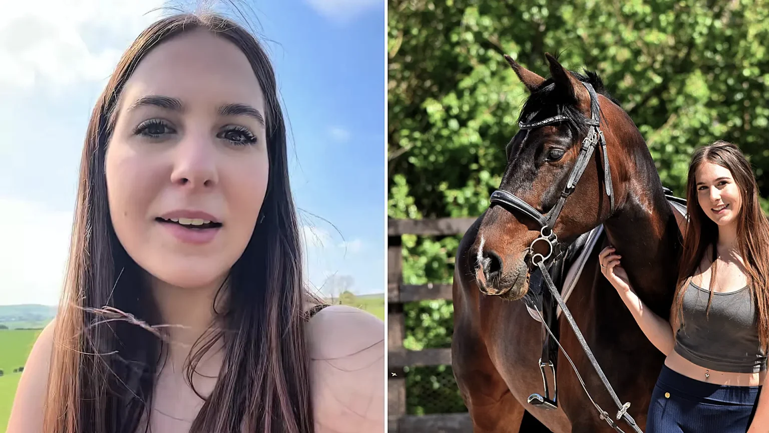 Teen Libby Partridge thought she was "a gonner" after her horse bolted and kicked her in the head - and says one piece of kit saved her life.