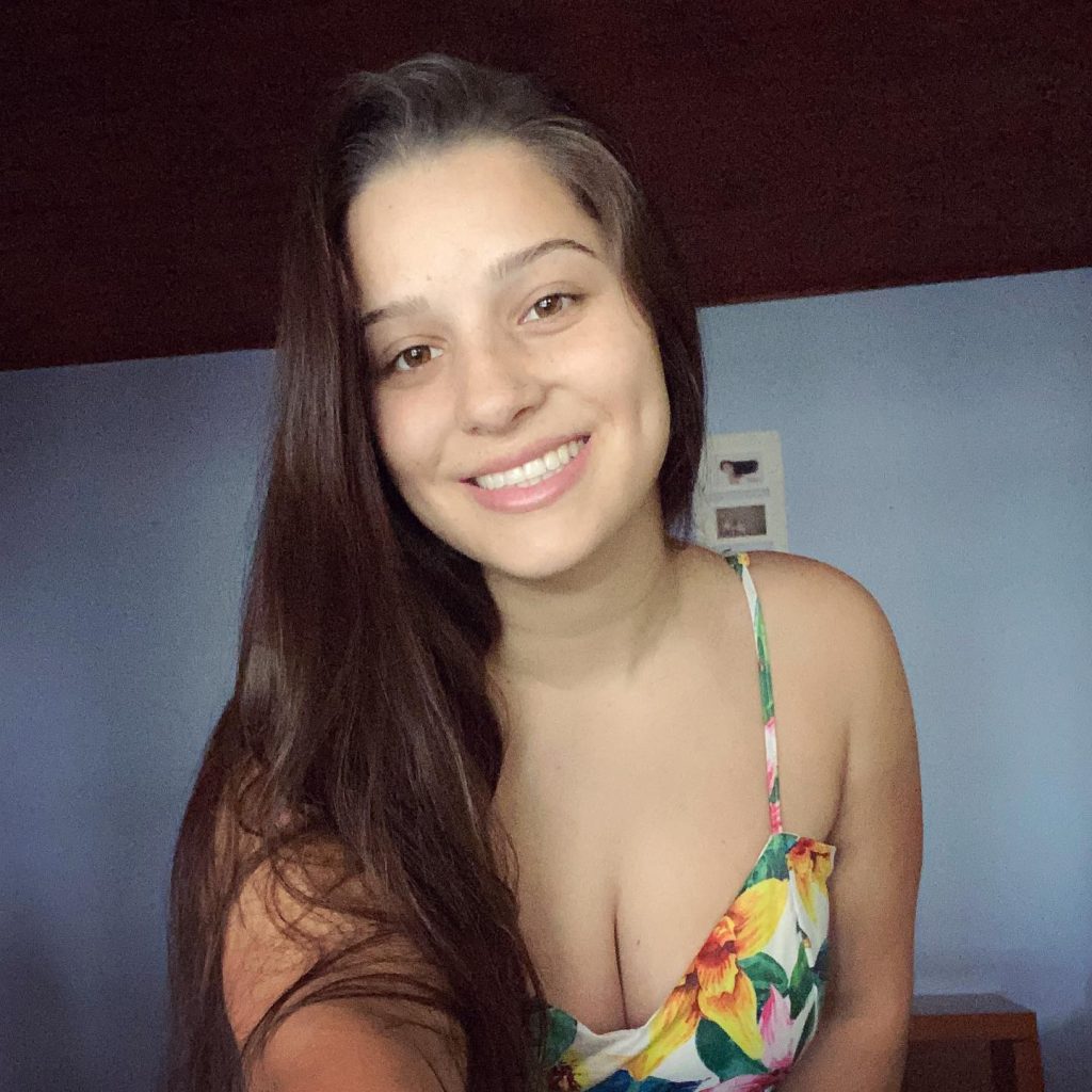 Influencer truck driver Gabriely Franciscon walked away unscathed after her pink lorry flipped into a ditch following a head-on crash on a Brazilian highway at 4am.