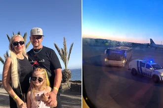 A family's first Ryanair flight turned into a nightmare after a two-hour delay, a medical emergency mid-air and an emergency landing left them arriving six hours late.