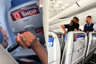 A Russian woman caught vaping in her plane seat and the toilet during a domestic flight has been fined £1,860 and handed a lifetime ban from local airlines.