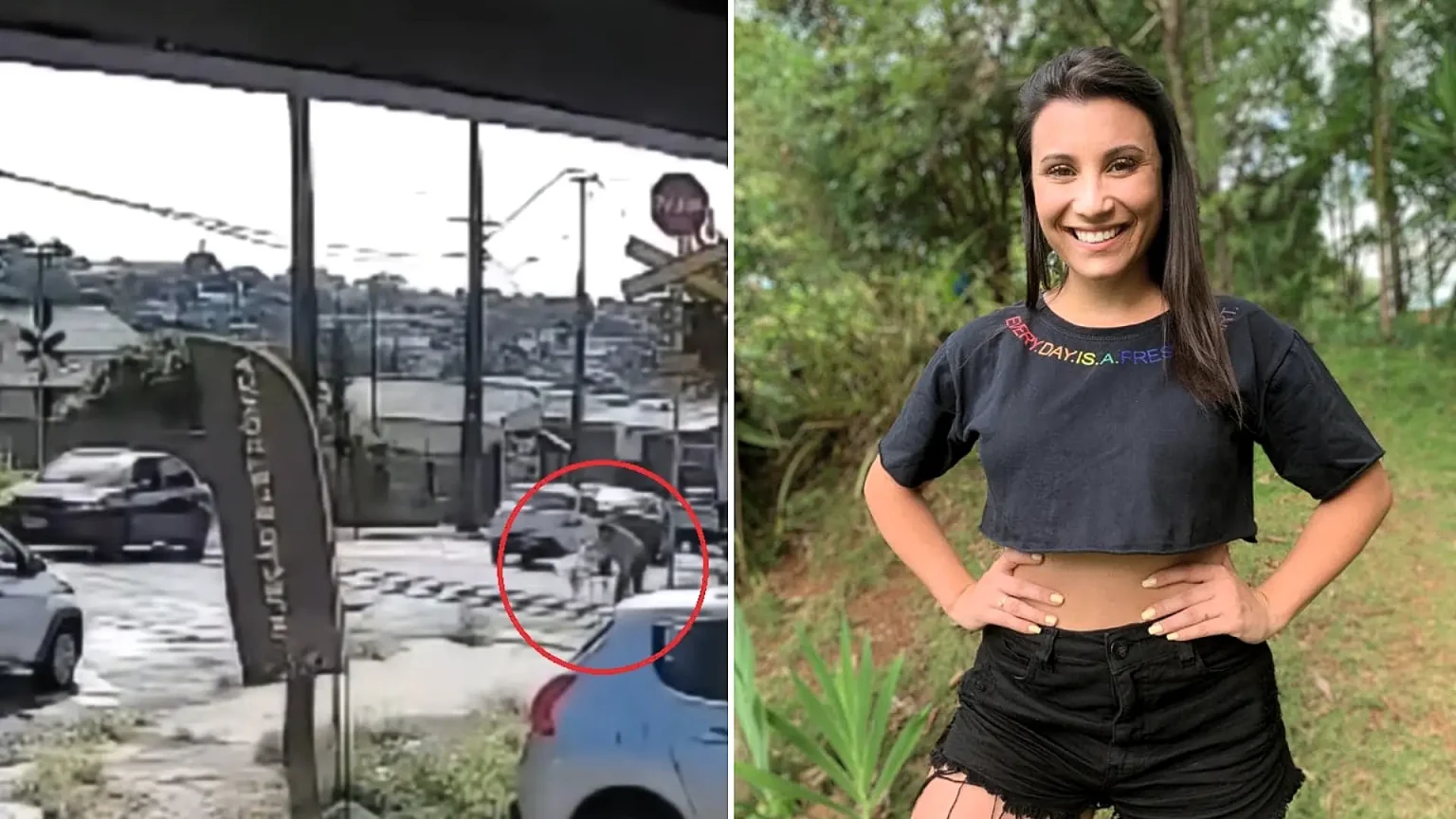 A Brazilian teacher with a crippling phobia of trains defied her paralysing fear to pull a fallen man clear of the tracks with just eight seconds to spare before a locomotive struck.