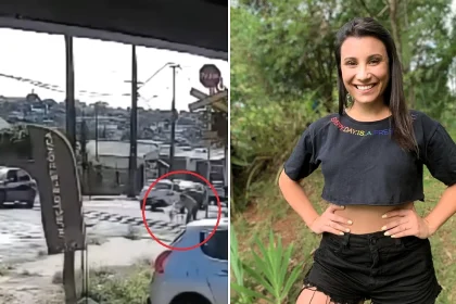 A Brazilian teacher with a crippling phobia of trains defied her paralysing fear to pull a fallen man clear of the tracks with just eight seconds to spare before a locomotive struck.