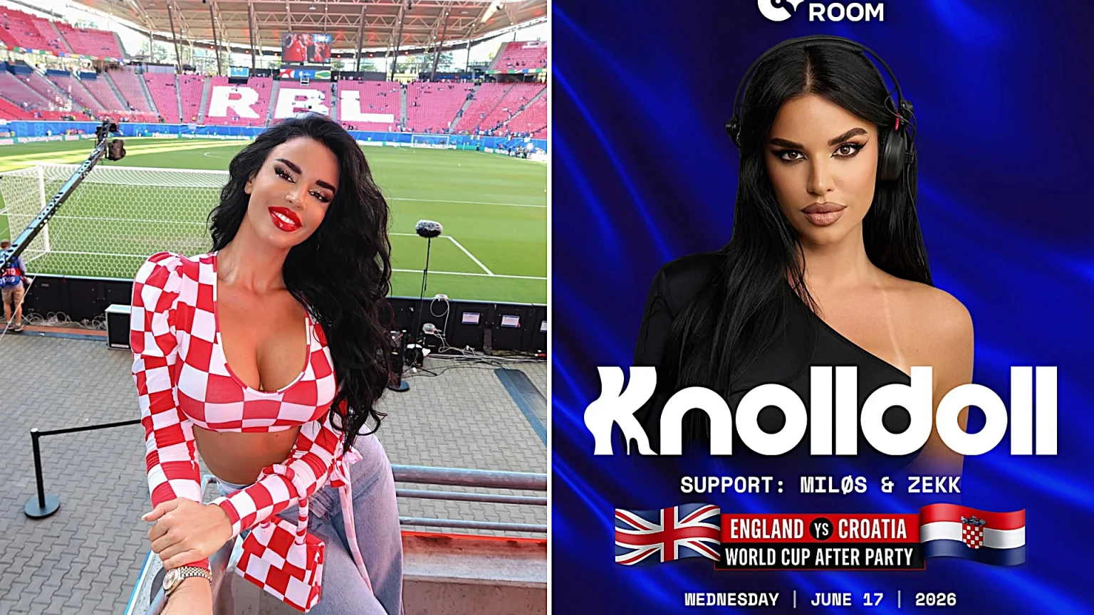 Ivana Knoll - the World Cup's sexiest fan - is hosting a £24 England after party in Dallas on 17 June, just hours after the Three Lions kick off their World Cup campaign.