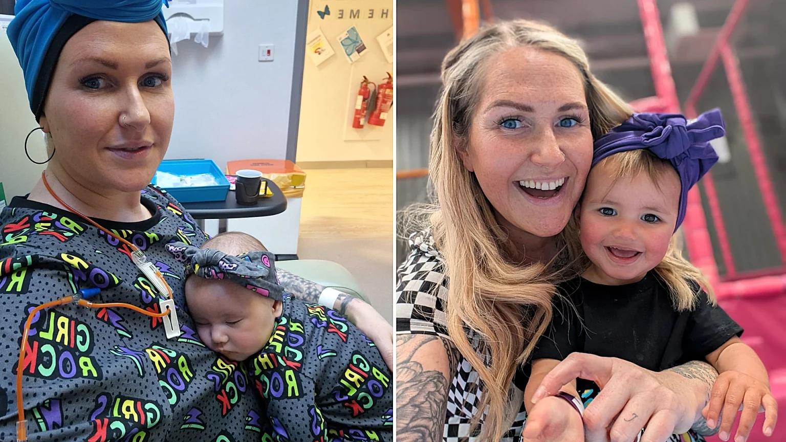 Kirsty Brunt was 18 weeks pregnant when she found a lump she dismissed as a blocked milk duct - now battling incurable breast cancer, she urges all mums to get checked.