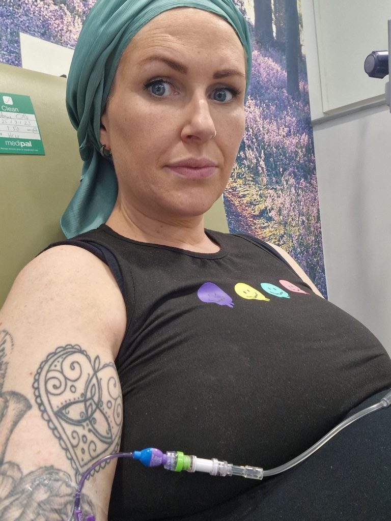 Kirsty Brunt was 18 weeks pregnant when she found a lump she dismissed as a blocked milk duct - now battling incurable breast cancer, she urges all mums to get checked.