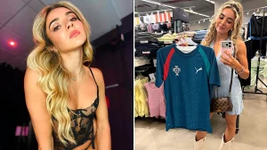 A financial dominatrix who hates football is set to make a fortune taunting men about their World Cup teams - she already earns £30,000 a month and has made £2m in total.