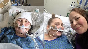 A 12-year-old boy has been left paralysed from the neck down after being shot four times during a sleepover - his heartbroken mum calls it the biggest regret of her life.