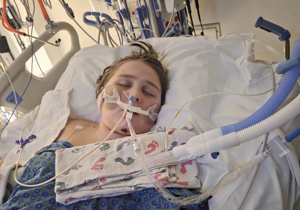 A 12-year-old boy has been left paralysed from the neck down after being shot four times during a sleepover - his heartbroken mum calls it the biggest regret of her life.