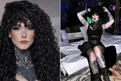 A former beauty queen and influencer known as Miss Tattoo has been shot dead alongside her boyfriend on a rural roadside in Brazil - police suspect they were held captive.