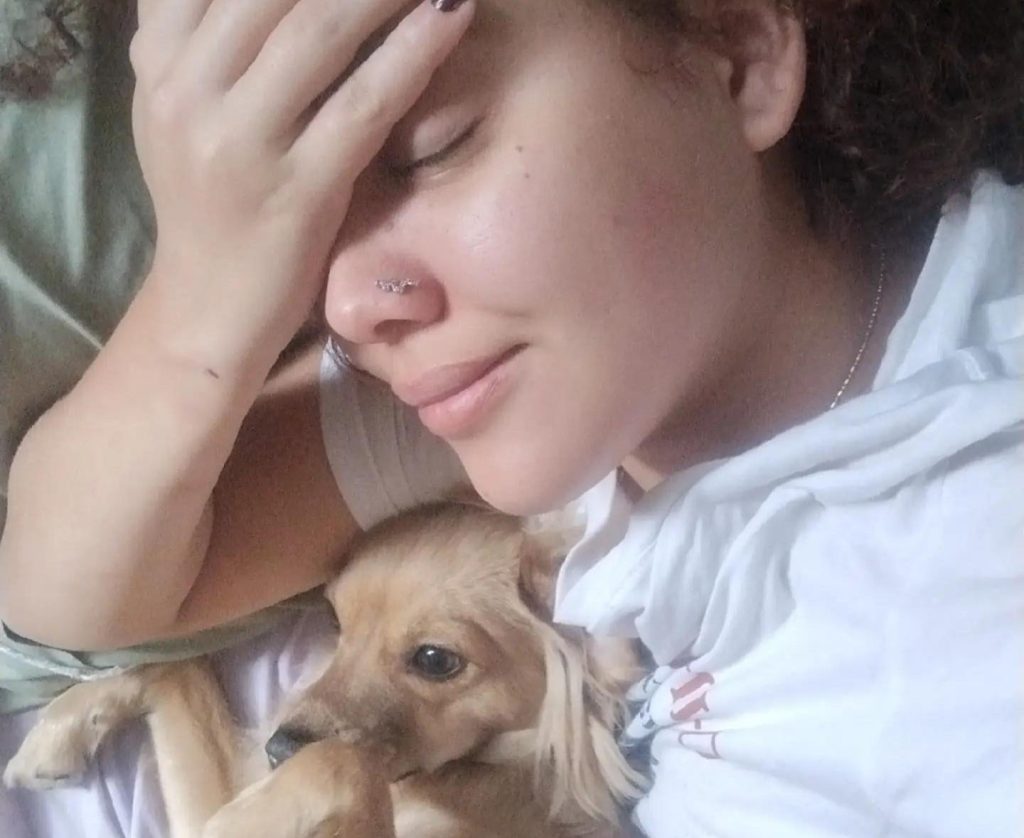 The body of model Oriana Ustariz, 25, has been found still embracing her pet dog beneath the rubble of a collapsed building after Venezuela's earthquakes.