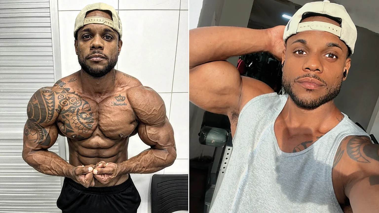Bodybuilding influencer Mailson Araujo dies suddenly aged 35 after collapsing at home just after a workout - the Men's Physique athlete was days from a major competition in Brazil.