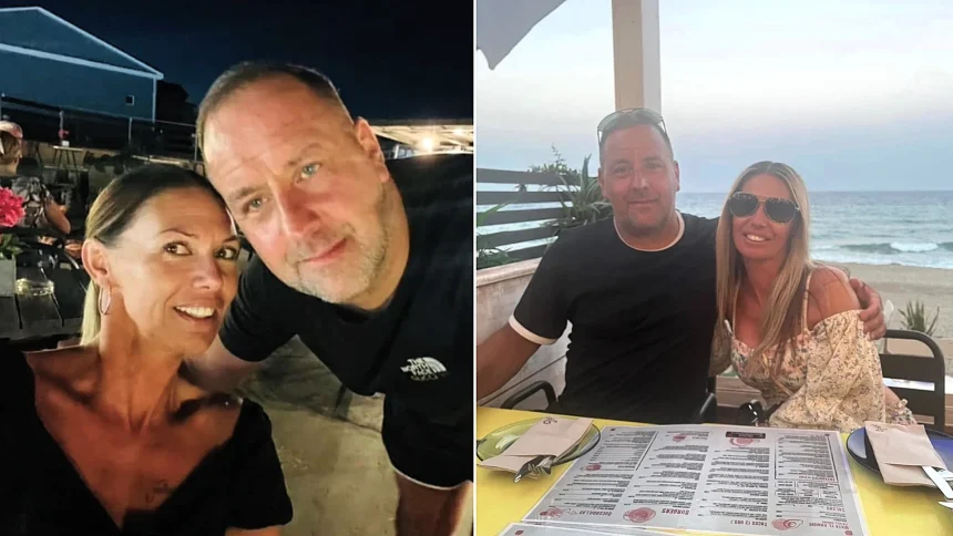 British couple Simon Batchelor and Lisa Fryett are fighting for their lives after a Spanish wildfire - the pair begged rescuers to save them so they could see their children.