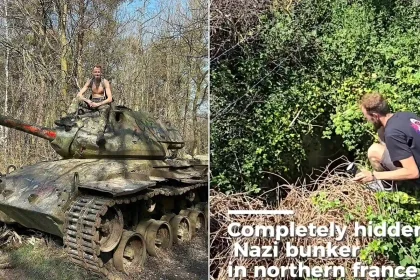 British explorers uncover a forgotten Nazi bunker in France, untouched for decades and still bearing original wartime drawings by Luftwaffe troops.