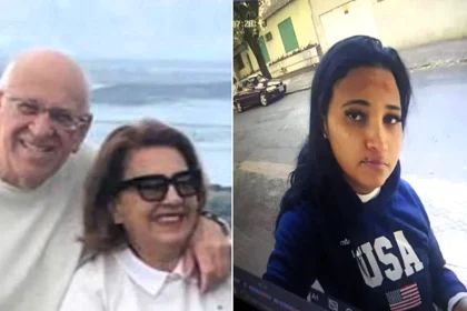 A cleaner allegedly drugged an elderly couple by spiking their juice before stabbing them to death to steal their belongings and pay off suspected gambling debts in Brazil.