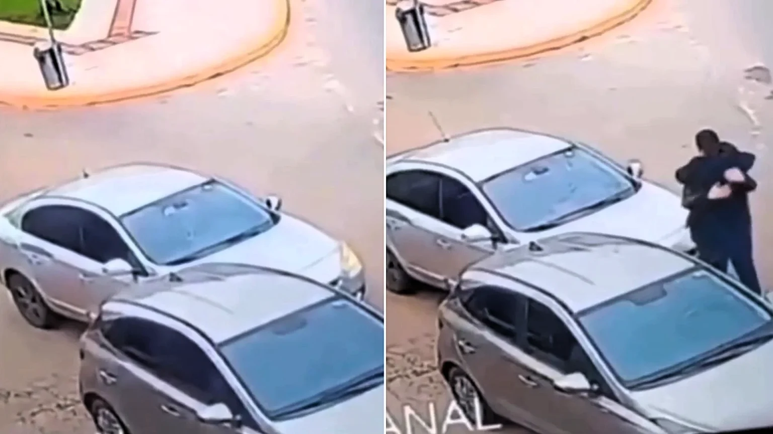 Two drivers stunned onlookers by hugging it out instead of fighting after a rear-end crash in Brazil - the emotional roadside embrace has now blossomed into a real friendship.
