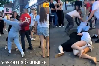 Chaos erupts outside a Wetherspoons after England's win over DR Congo, with pubs set to stay open till 5am for the next match sparking fan concerns.