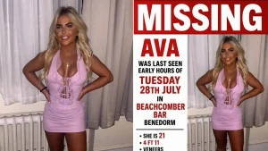 A family is desperate for answers after 21-year-old British tourist Ava Donnelly vanished from the Benidorm strip - she was last seen at a bar at 6am, sparking an urgent search.