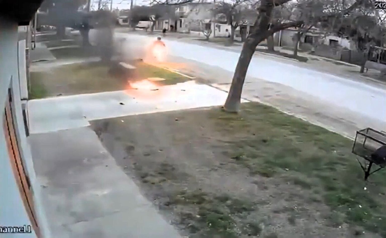 Isaías Barrera, 20, has died after being filmed running down the street ablaze in Argentina, with his family alleging his partner deliberately set him on fire.