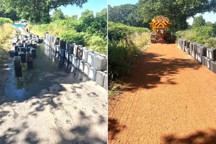 Coventry council had to grit a road in 27C heat after flytippers dumped 100 drums of oil on it, creating a dangerous slick that shut the route completely.